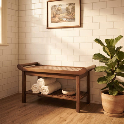 The Bamboo Bathroom Bench