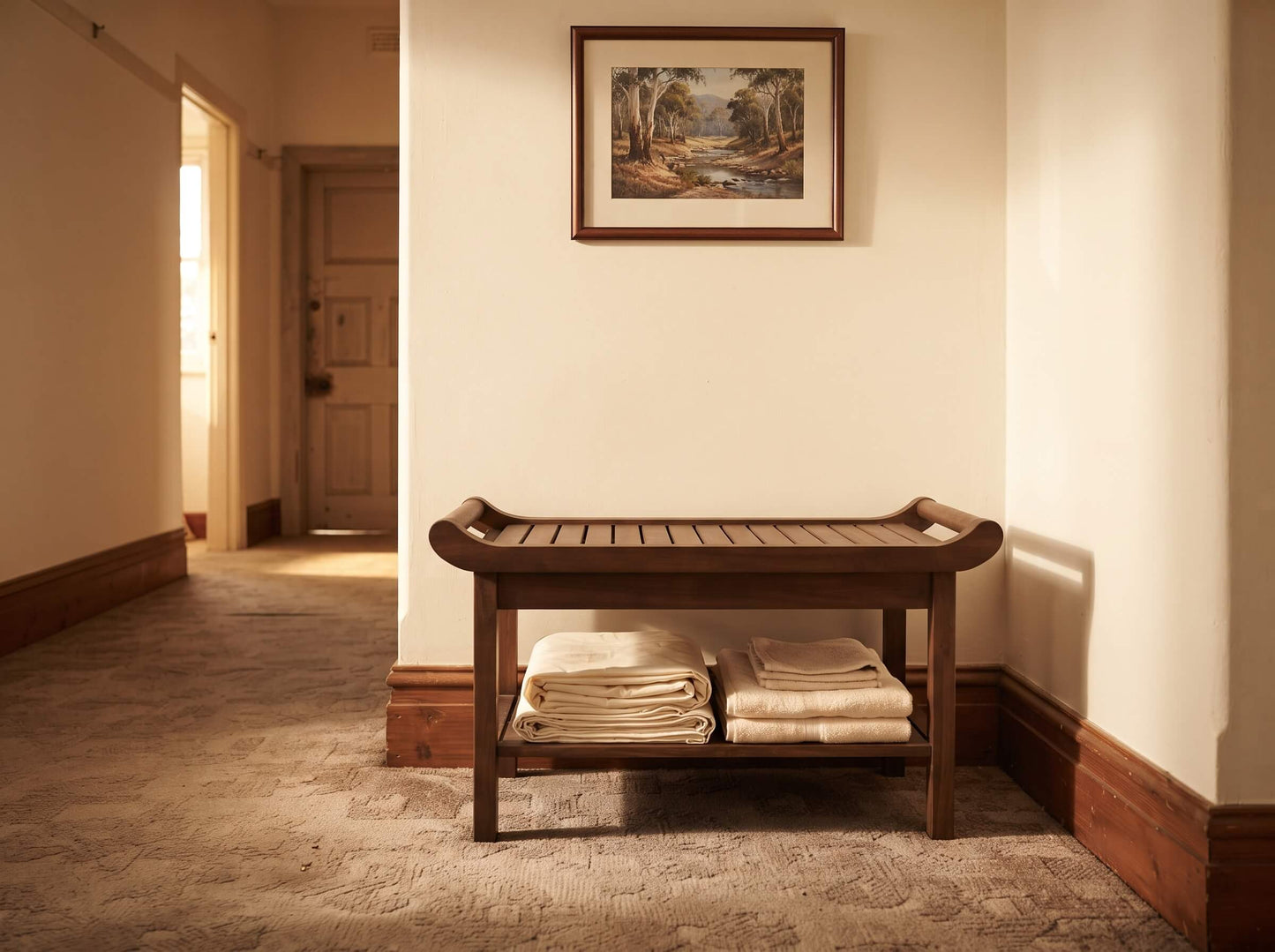 The Bamboo Bathroom Bench