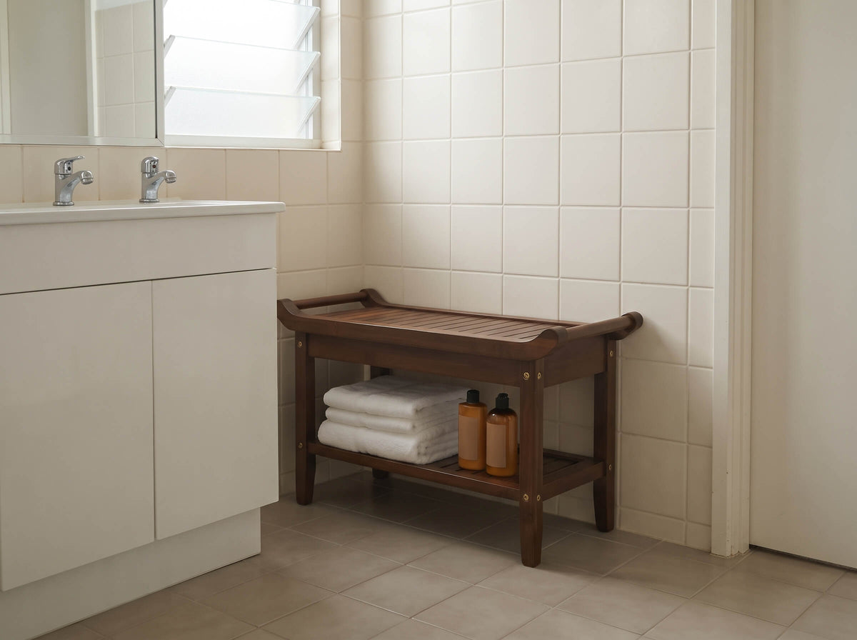 The Bamboo Bathroom Bench